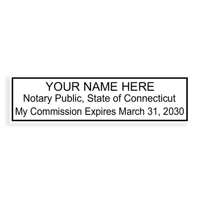 This top quality Connecticut notary stamp available in 8 mount options, customizable and meets all state requirements. Orders over $100 ship free!