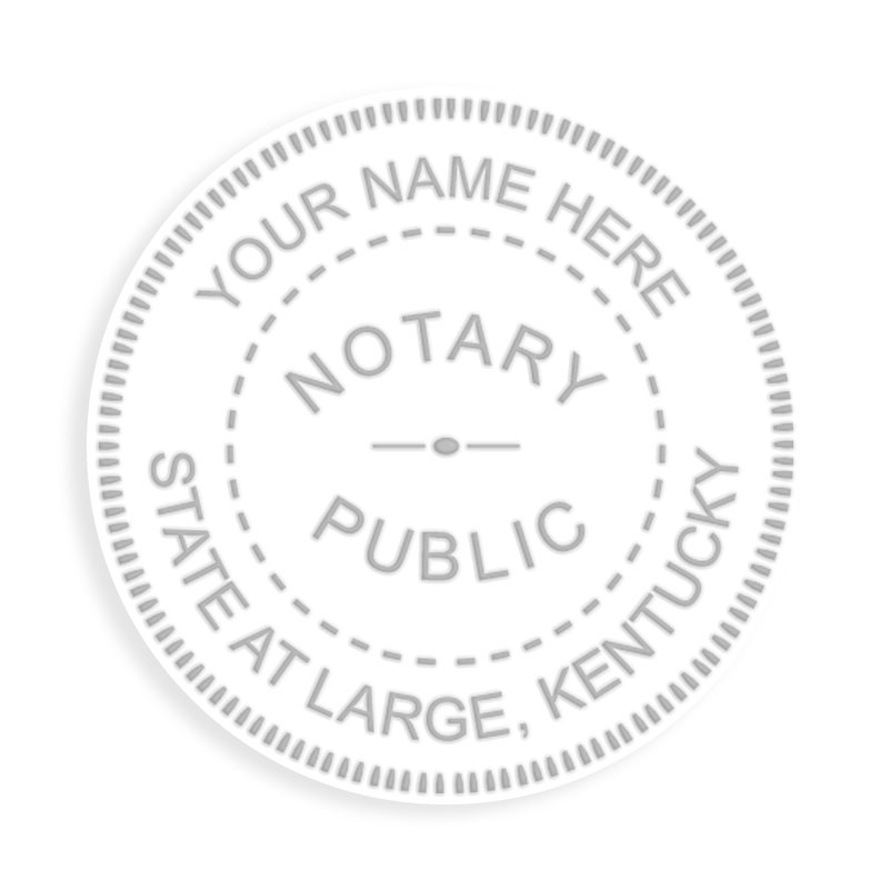 This notary public embosser for the state of Kentucky adheres to state regulations and provides top quality embossed impressions. Orders over $100 ship free!