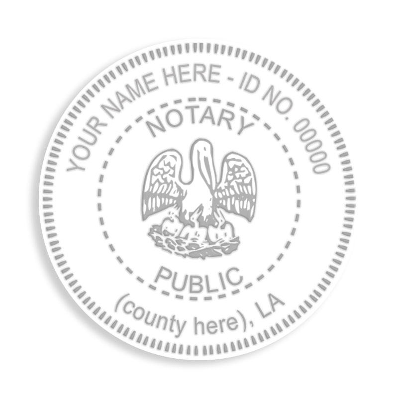 This notary public embosser for the state of Louisiana adheres to state regulations and provides top quality embossed impressions. Orders over $75 ship free!