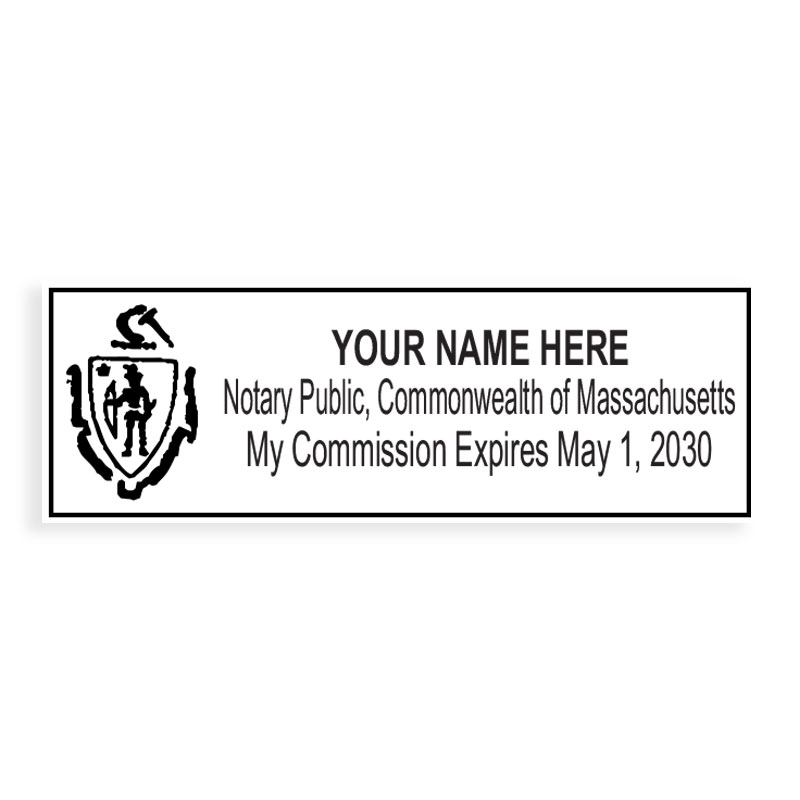 Massachusetts notary stamps meet all state specifications, are fully customizable and available on 6 mounts. Fat and free shipping on orders over $75!