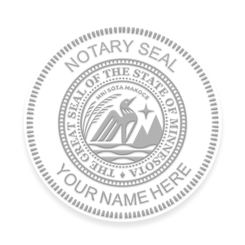 This notary public embosser for the state of Minnesota meets state requirements and provides top quality embossed impressions. Orders over $100 ship free!