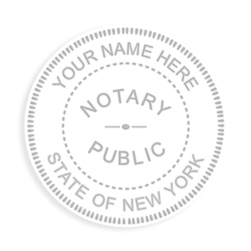 This notary public embosser for the state of New York meets state regulations and provides top quality embossed impressions. Orders over $75 ship free!