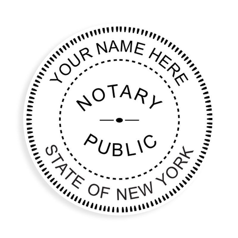 This notary public stamp for the state of New York adheres to state regulations and provides top quality impressions. Orders over $75 ship free!