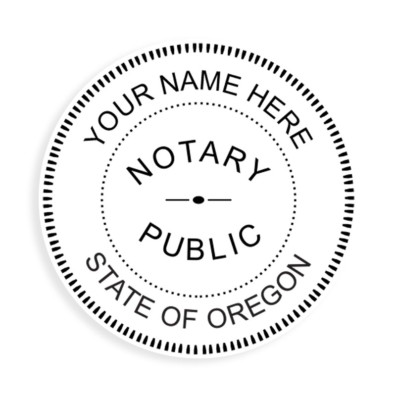 This notary public stamp for the state of Oregon adheres to state regulations and provides top quality impressions. Orders over $75 ship free!