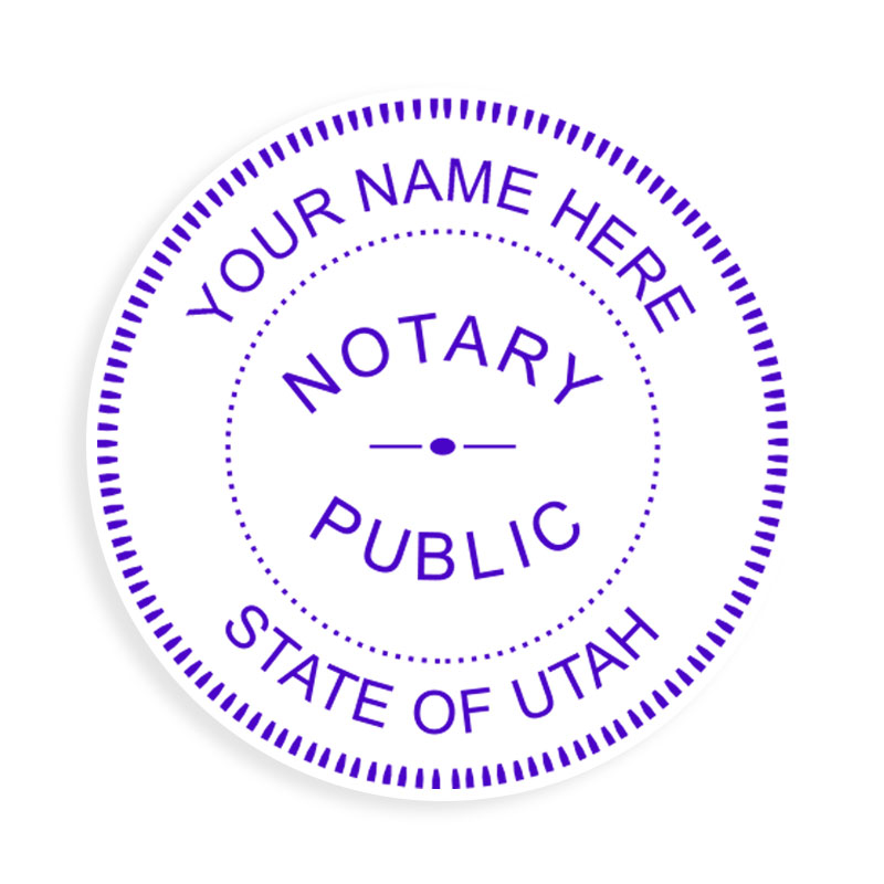 This notary public stamp for the state of Utah adheres to state regulations and provides top quality impressions. Orders over $75 ship free!