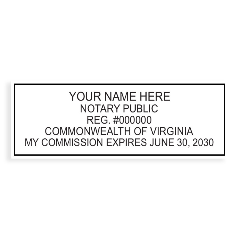 This top quality Virginia notary stamp ships in 1-2 days, meets all state requirements and is available on 5 mount choices. Free shipping on orders over $75!