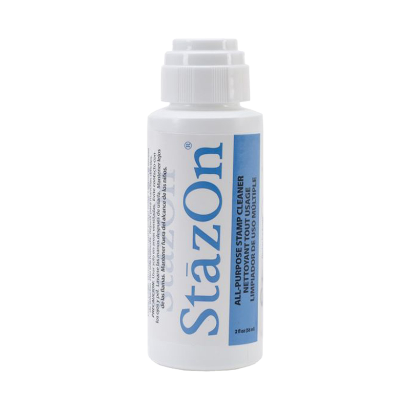 StazOn stamp cleaner can be used for clean up of both water-based and solvent-based inks. Light lemon scent and no harsh odor! Fast & free shipping over $100!