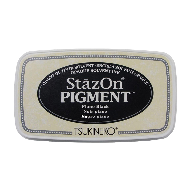 This StazOn Pigment stamp pad measures 1-3/8" x 3" & comes in a choice of 11 ink colors. It dries in 10-30 seconds & great for porous & non-porous surfaces.