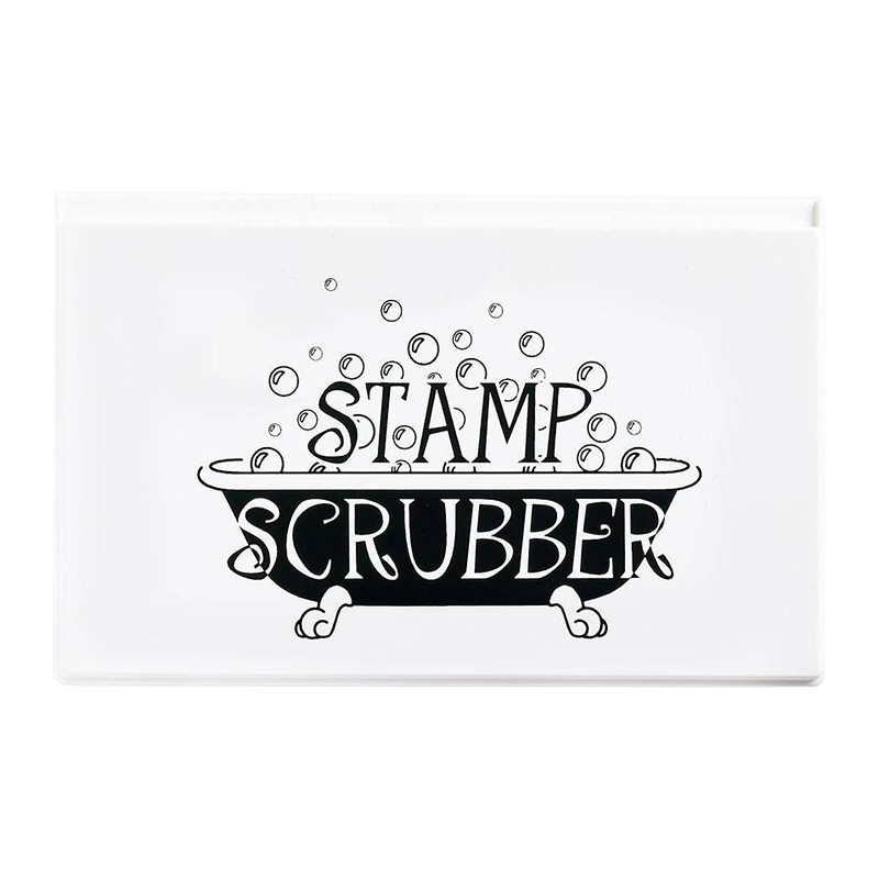 This stamp scrubber keeps clear & rubber stamps clean. Use w/ Ultra Clean™ to wash the scrubber for long lasting results. Orders ship free over $100!