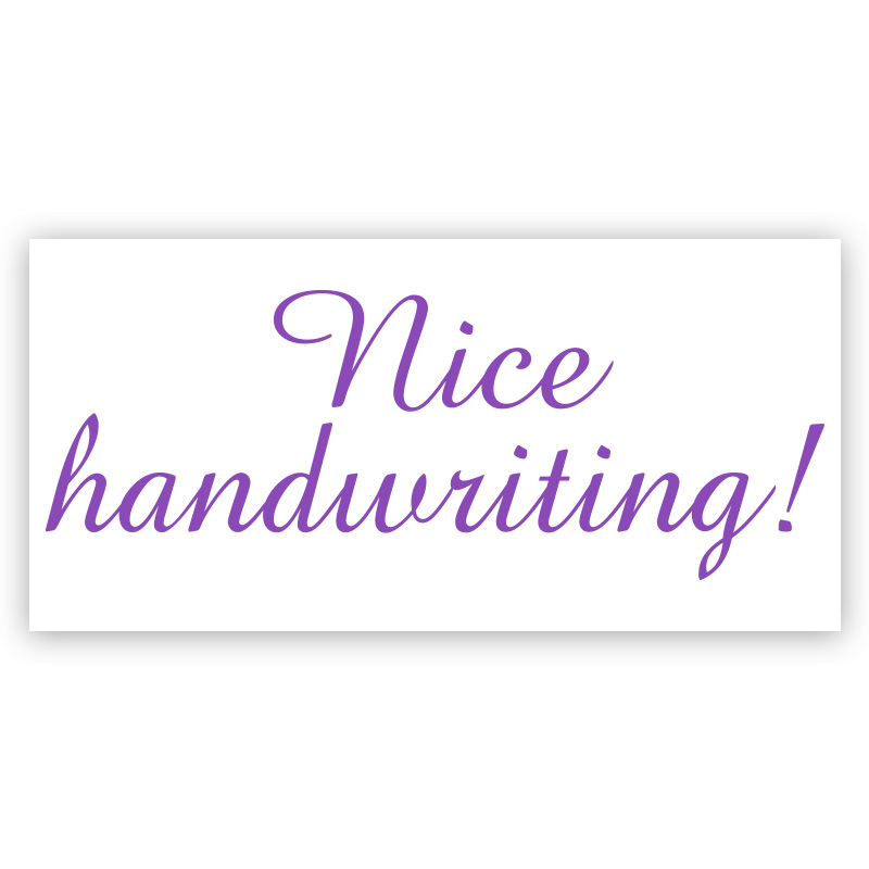 Reinforce your students' positive traits w/ this Nice Handwriting self-inking stamp in 11 ink colors. Re-ink with Ideal ink. Free shipping on orders over $100!