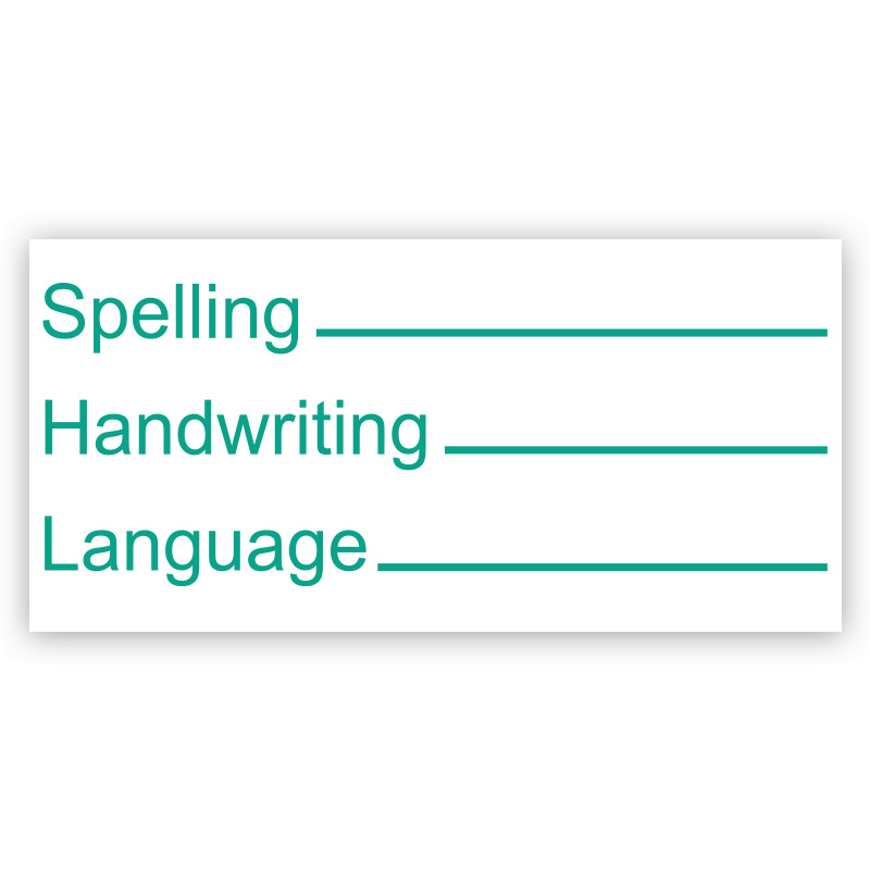 Use this spelling checklist teacher stamp to guide students in writing in your choice of 11 ink colors. Refill w/ Ideal ink. Free shipping on orders over $100!