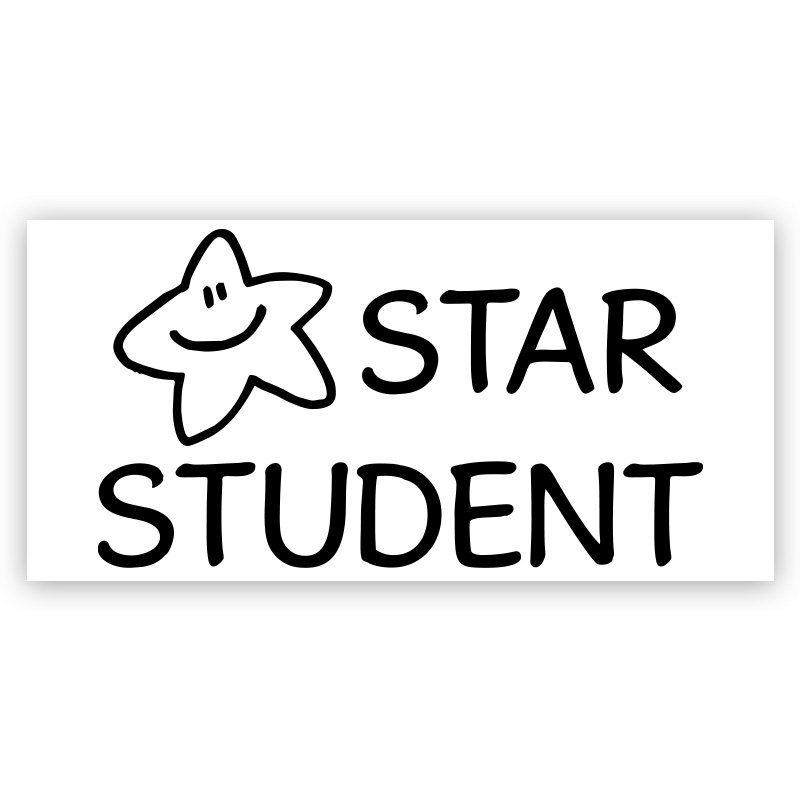 Show pride in your students with this Star Student self-inking stamp in your choice of 11 ink colors. Refill with Ideal ink. Free shipping on orders over $100!