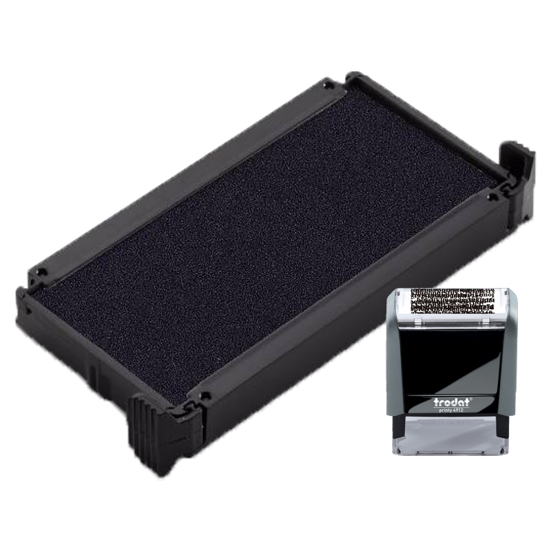 This Trodat 6/4912-BK replacement pad comes in black ink only. Fits Trodat model 4912 and 46085 self-inking stamp. Fast & free shipping on orders $75 and over!