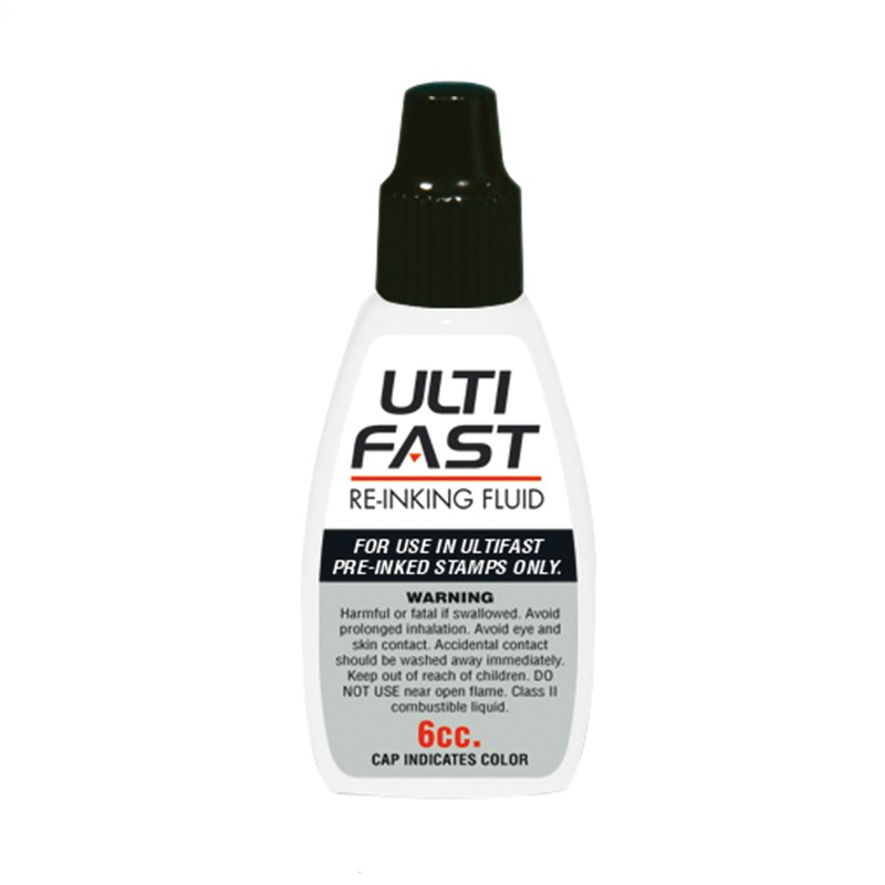 Ultifast® Permanent Refill Ink, 6cc. Available in 3 ink colors. Secure online ordering. Fast & free shipping on orders $75 and over!