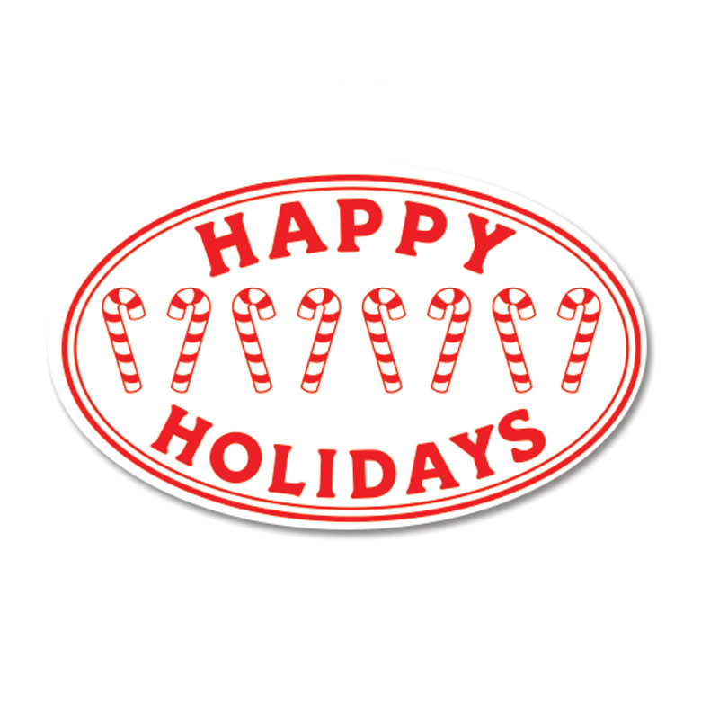 Create great holiday greeting cards & crafts w/ this lovely Happy Holidays w/ Candy Canes Man holiday stamp. 11 ink color options. Orders over $100 ship free!