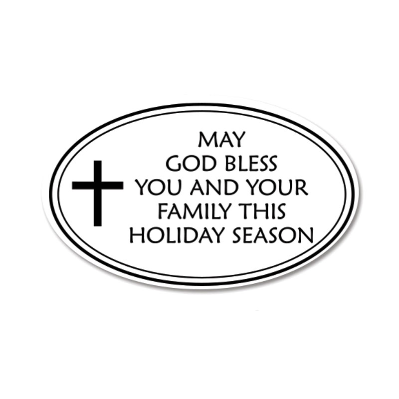 Create great holiday greeting cards & crafts w/ this excellent Oval God Bless You Stamp holiday stamp. Available in 11 ink colors. Orders over $100 ship free!