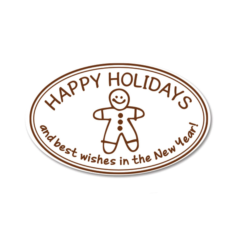 Produce great holiday greeting cards and crafts with this lovely Holidays & Gingerbread Man holiday stamp. 11 ink color options. Orders over $100 ship free!