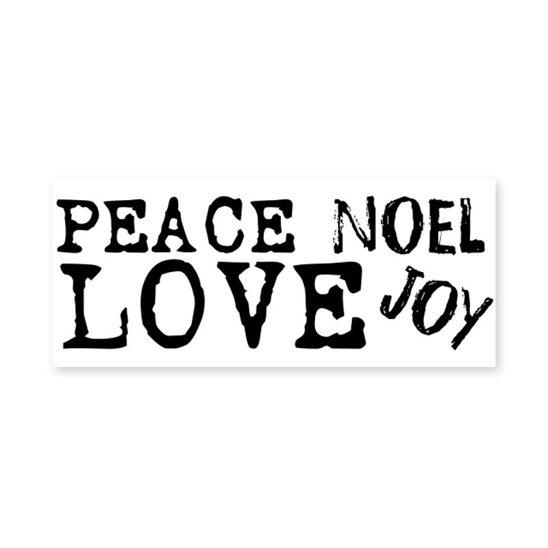 Carve out some joy this Christmas with the Peace, Love, Noel & Joy self-inking holiday stamp. Your choice of 11 ink colors. Free shipping on orders over $75!