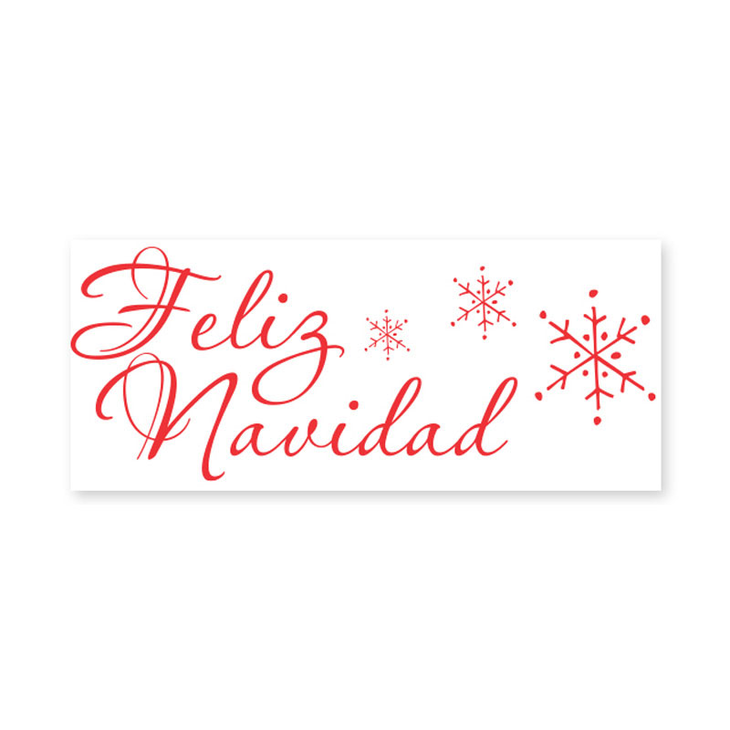 Stamp your cards, crafts and more with this self-inking Feliz Navidad w/ snowflakes stamp in your choice of 11 ink colors. Free shipping on orders over $100!