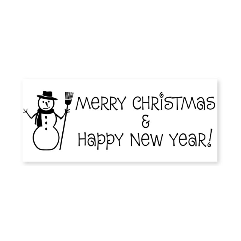 Stamp your holiday cards and notes with a self-inking Frosty the Snowman rubber stamp. Available in 11 ink colors. Free shipping on orders over $75!