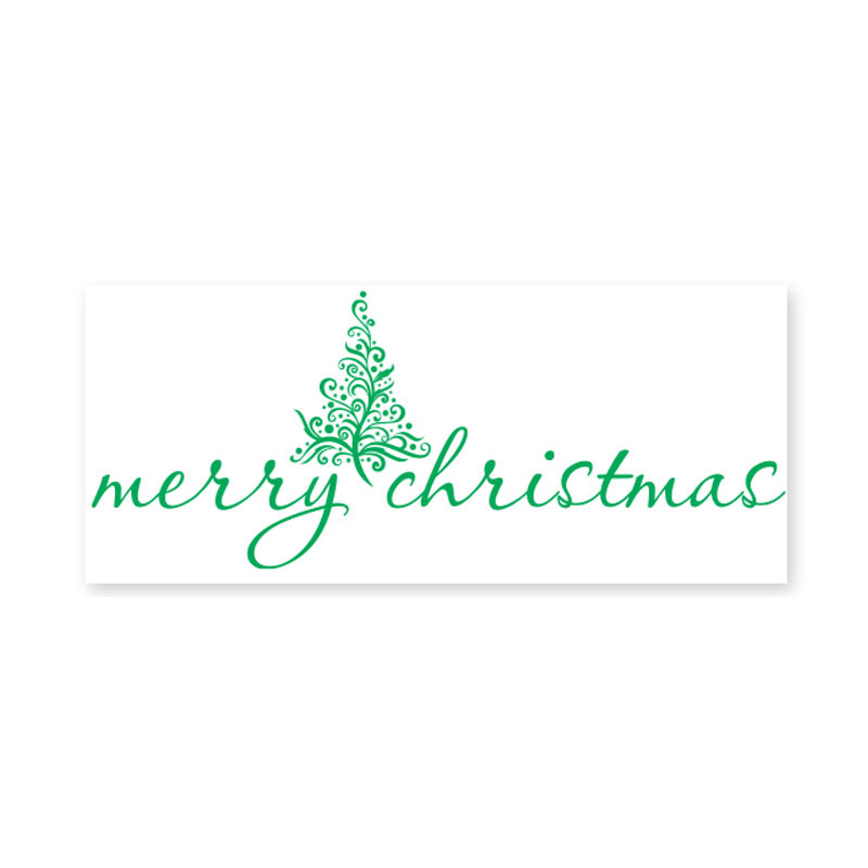 Stamp your holiday cards & notes with a self-inking Merry Christmas w/ Painted Tree holiday rubber stamp. 11 ink color options. Free shipping orders over $75!