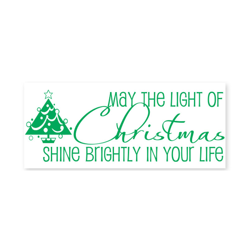 Light up your holiday cards with our self-inking May The Light Shine stamp. 11 ink color options & 2 sizes. Orders over $75 ship free! Order now!