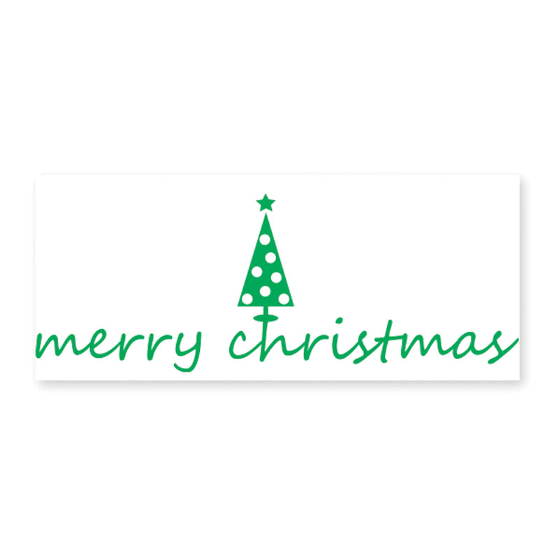 This great self-inking holiday stamp features a Merry Christmas w/ tree impression. Your choice of 11 ink colors & 2 sizes. Orders over $100 ship free!