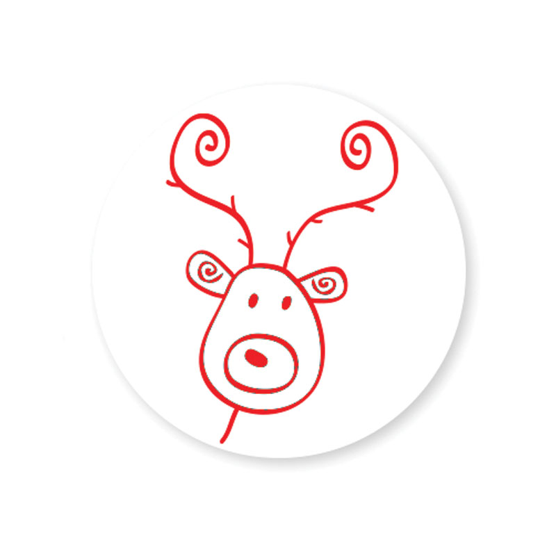 Create fun and lovely holiday cards and crafts with our awesome self-inking Reindeer holiday rubber stamp. 11 ink color options. Free shipping over $75!