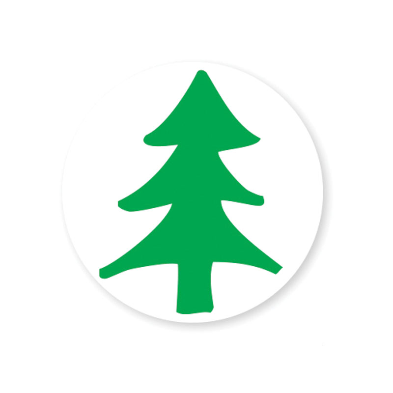 Create fun unique holiday cards and crafts with our round self-inking 3-layer Christmas tree holiday rubber stamp. Choose from 11 ink colors and 4 sizes!