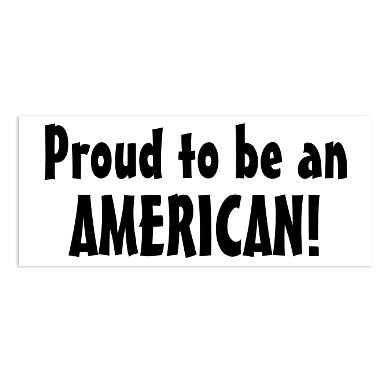 Show patriotism w/ this bold Proud to be an American self-inking stamp. Impression size of 7/8" x 2-3/8" & comes in 11 ink colors. Orders over $75 ship free!