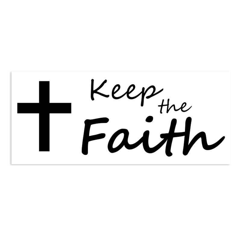 This self-inking patriot stamp reads Keep the Faith with a Cross design and is about 7/8" x 2-3/8". Available in 11 ink colors. Orders over $75 ship free!