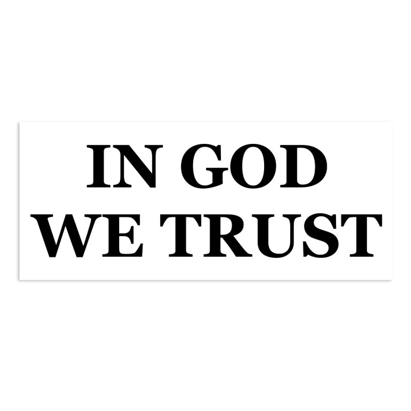 This two-lined IN GOD WE TRUST self-inking patriotic stamp is approximately 7/8" x 2-3/8" and is available in 11 ink colors. Orders over $75 ship free!