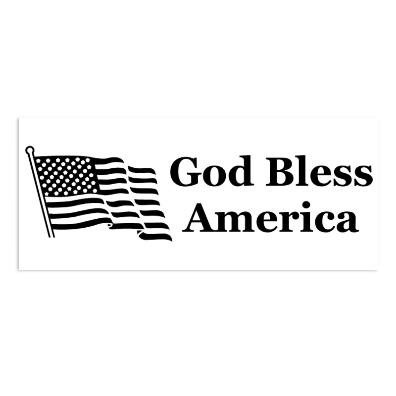 Show your patriotism w/ this God Bless America with flag self-inking stamp. Impression is 7/8" x 2-3/8" and comes in 11 ink colors. Orders over $75 ship free!