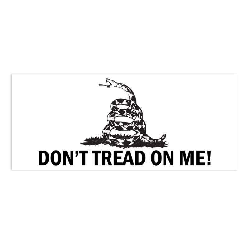 Show your patriotism with this DON'T TREAD ON ME self-inking stock stamp. Impression size of 7/8" x 2-3/8" in 11 ink colors. Orders over $75 ship free!