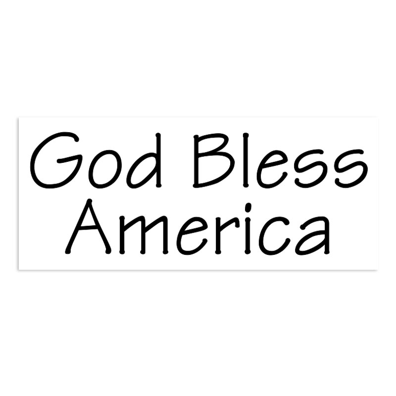 Show your patriotism w/ the phrase GOD BLESS AMERICA on a self-inking stamp. Impression is 7/8" x 2-3/8" & comes in 11 ink colors. Orders over $75 ship free!