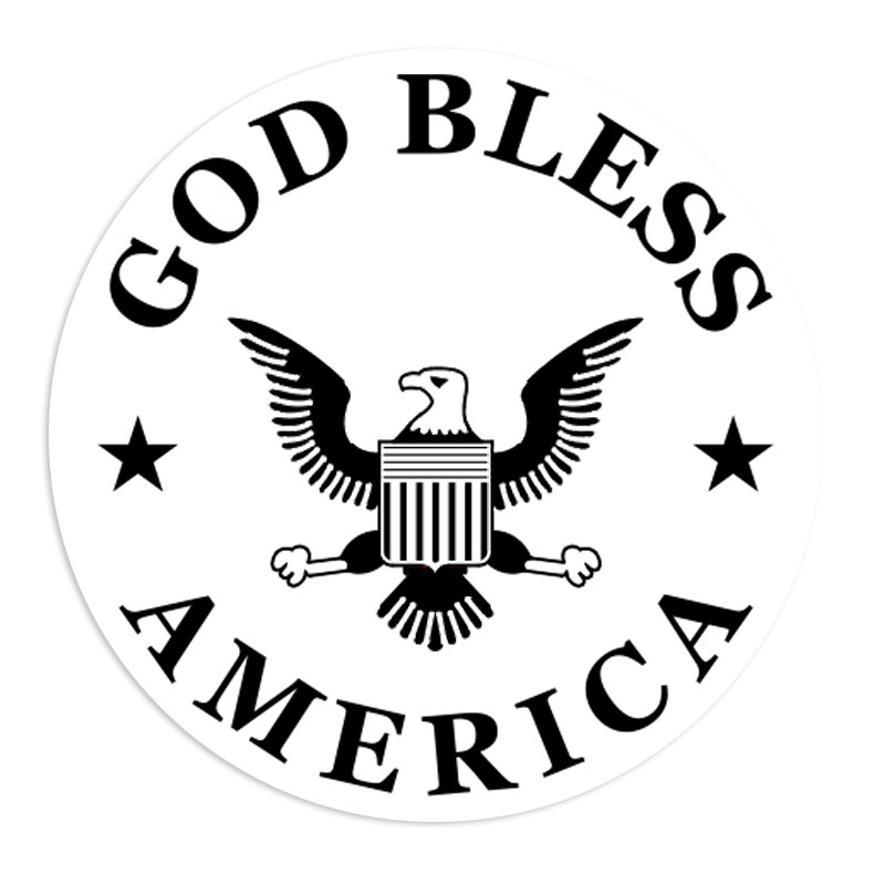 Show your patriotism with this GOD BLESS AMERICA self-inking round stamp. Available at 7/8" x 2-3/8" and in 11 ink colors. Orders over $75 ship free!