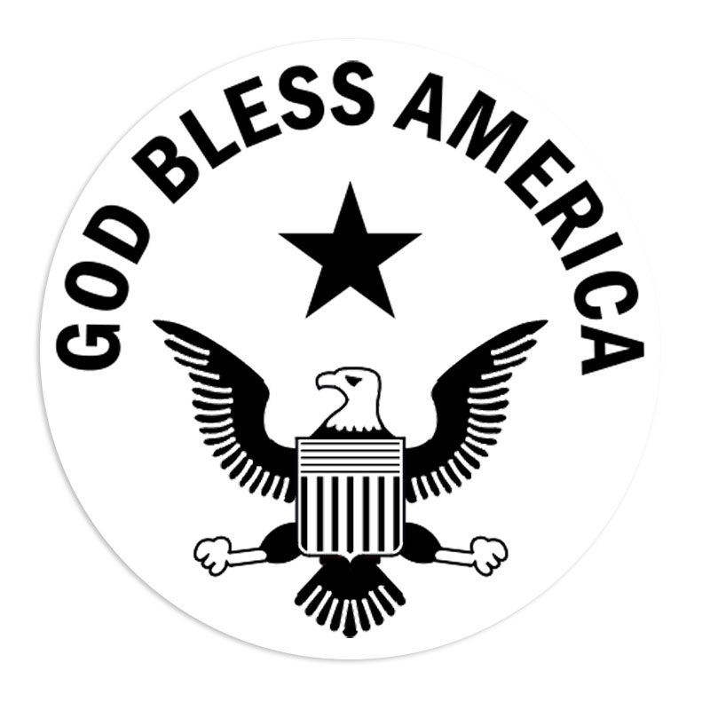 This 1-5/8" diameter self-inking round stamp reads GOD BLESS AMERICA and comes in your choice of 11 stunning ink colors. Orders over $75 ship free!