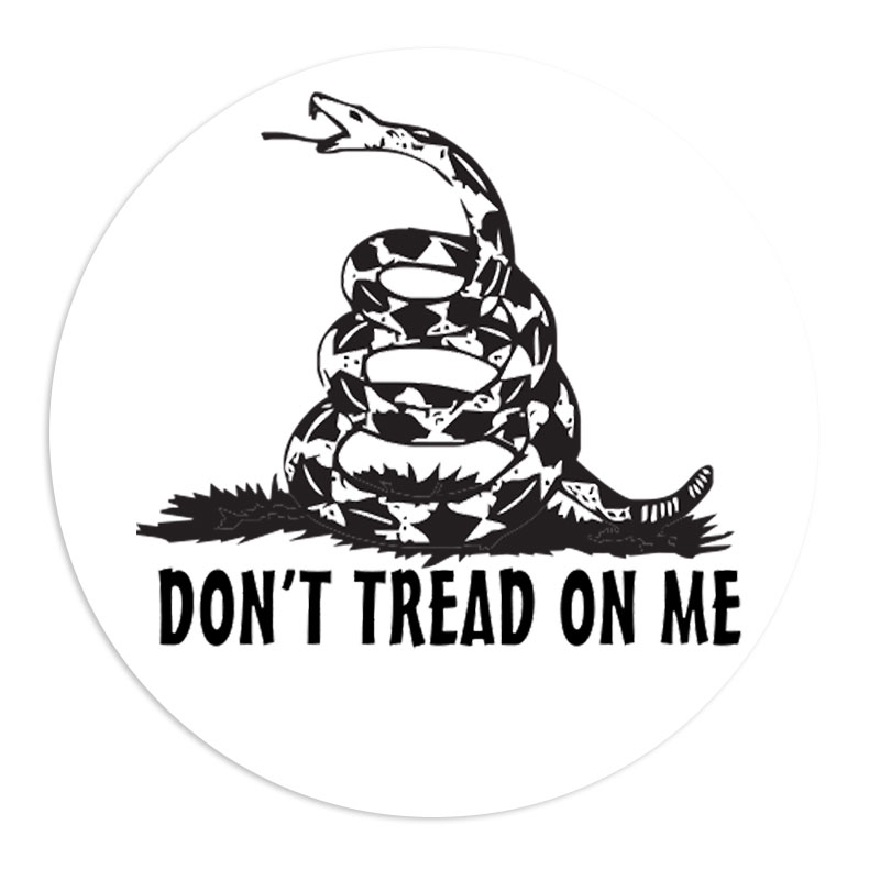 Show your patriotism with this 1-5/8" diameter DON'T TREAD ON ME self-inking round stamp. Choose from 11 stunning ink colors. Orders over $75 ship free!