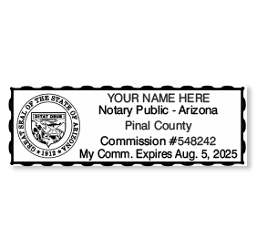 Arizona Notary Public Stamp | Rubber Stamp Champ