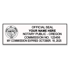 Oregon Notary Public Stamp | Rubber Stamp Champ